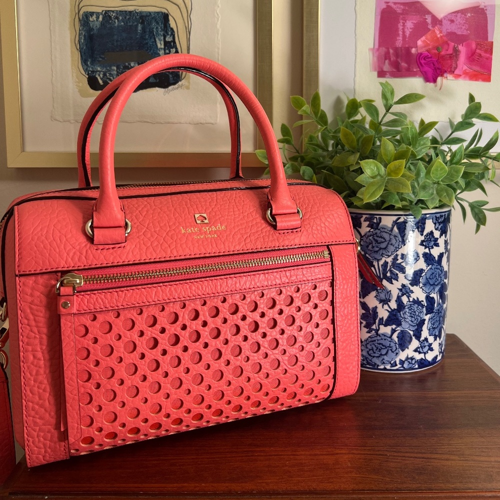 NWOT Kate Spade Delaney Handbag Perry Lane in Peony